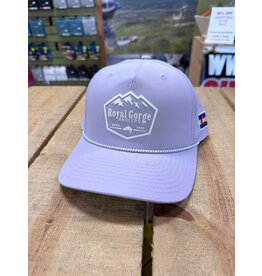 Richardson RGA Trout & Mountain Silicone Patch Performance Trucker (Lilac/ Grey Rope)