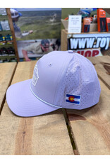 Richardson RGA Trout & Mountain Silicone Patch Performance Trucker (Lilac/ Grey Rope)