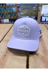 Richardson RGA Trout & Mountain Silicone Patch Performance Trucker (Lilac/ Grey Rope)