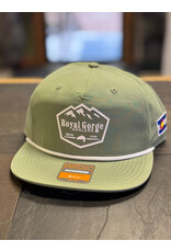 Richardson RGA Trout & Mountain Silicone Patch Performance Rope Hat (Sage/ White Rope)