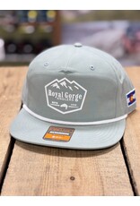 Richardson RGA Trout & Mountain Silicone Patch Performance Rope Hat (Dusty Blue/ White Rope)