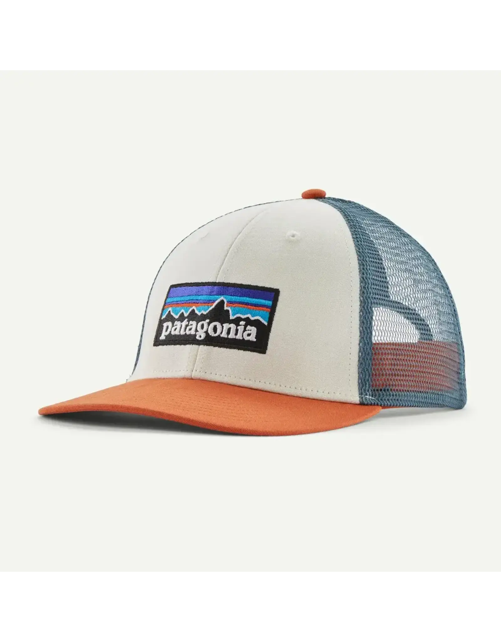 Patagonia P-6 Logo LoPro Trucker Hat(White w/ Redtail Rust)