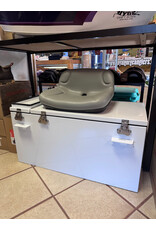 Riocraft Rio Craft Dual Lid Dry Box w/ Low Back Padded Seat (32" L X 16" W X 16" H)