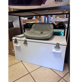 Riocraft Rio Craft Dual Lid Dry Box w/ Low Back Padded Seat (32" L X 16" W X 16" H)