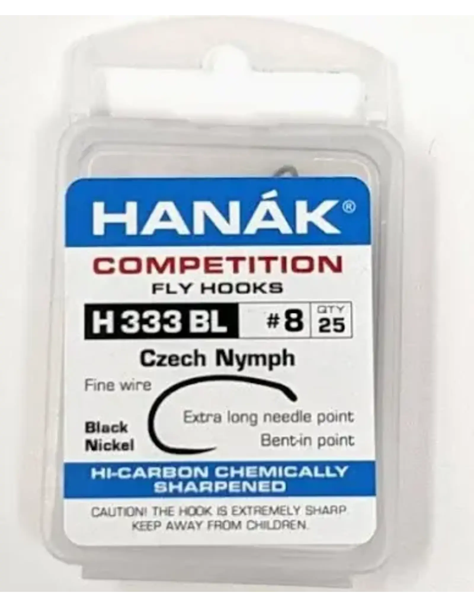 hanak HANAK H333 BL Czech Nymph Hook 25 Pack