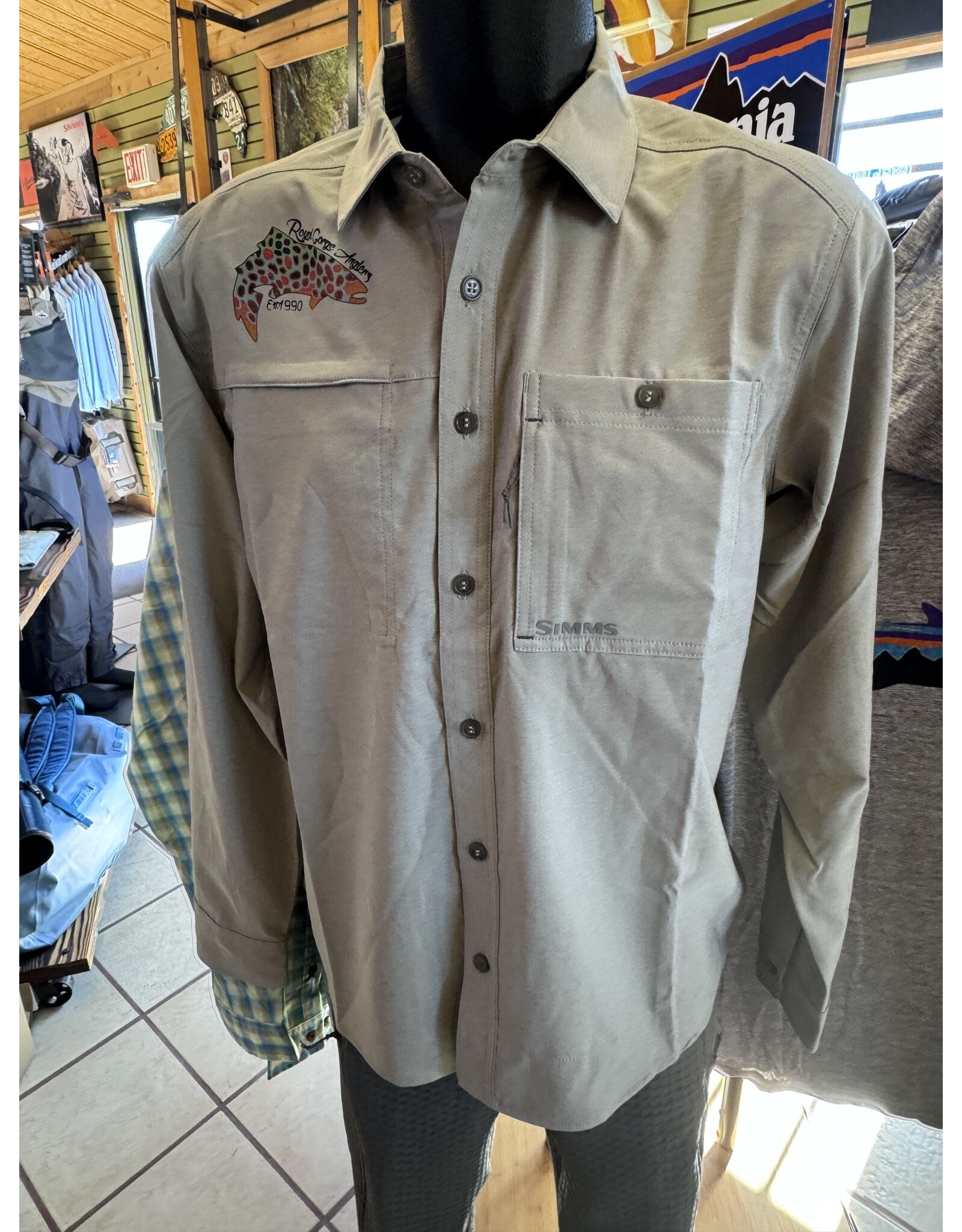 Simms RGA Logo Simms Challenger Shirt (Cinder)