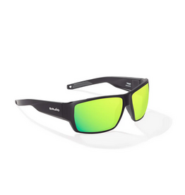 Bajio Bajio Vega Readers (Black Matte-Green Mirror Poly) +2.50