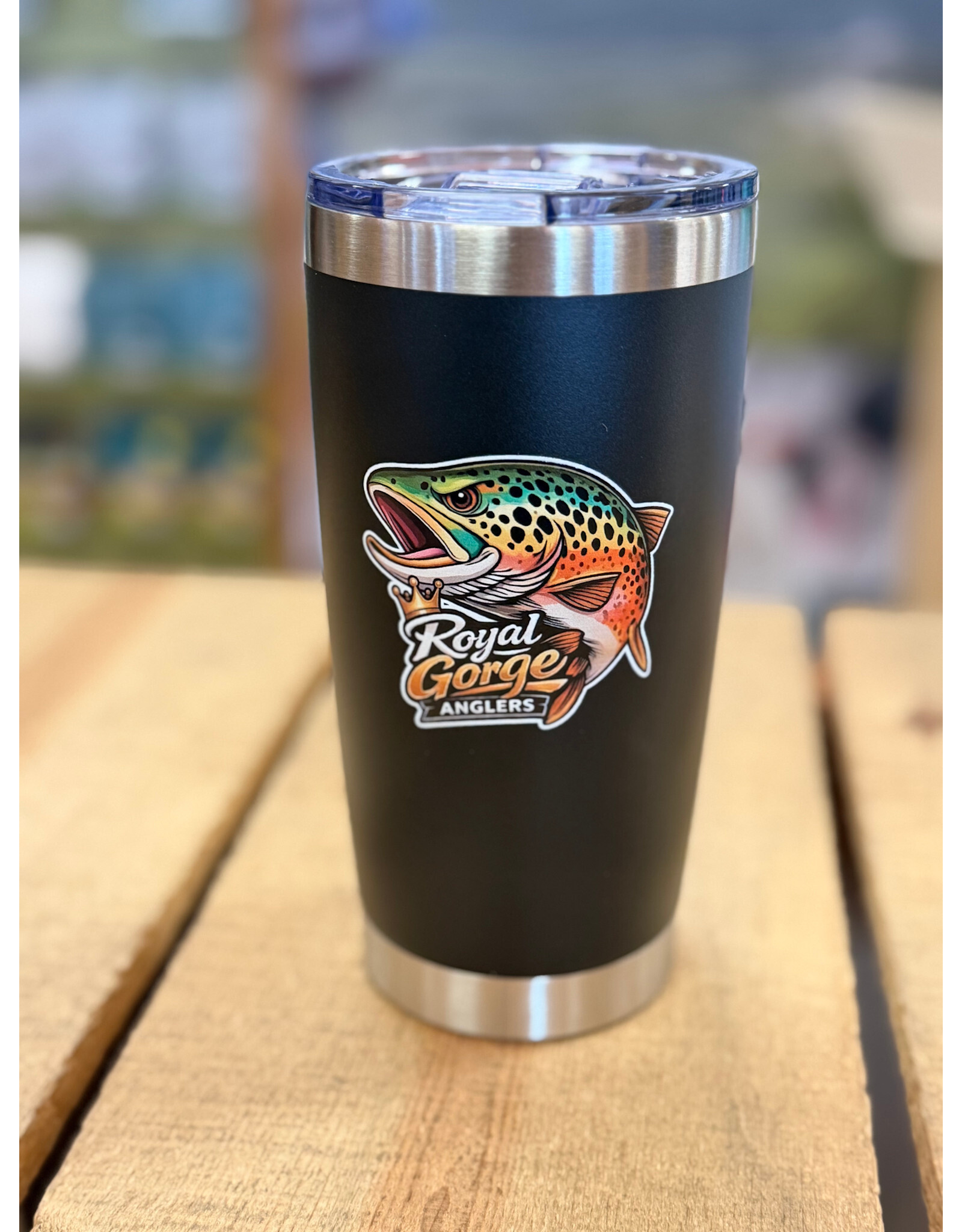 Royal Gorge Anglers BrownBow 20oz Tumbler