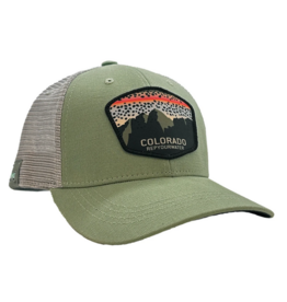 Rep Your Water RepYourWater Colorado Mountain Rainbow Hat