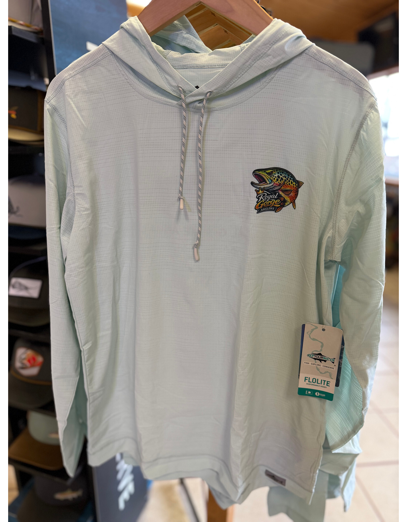 Rep Your Water RGA Brown Trout Flolite Sun Hoody