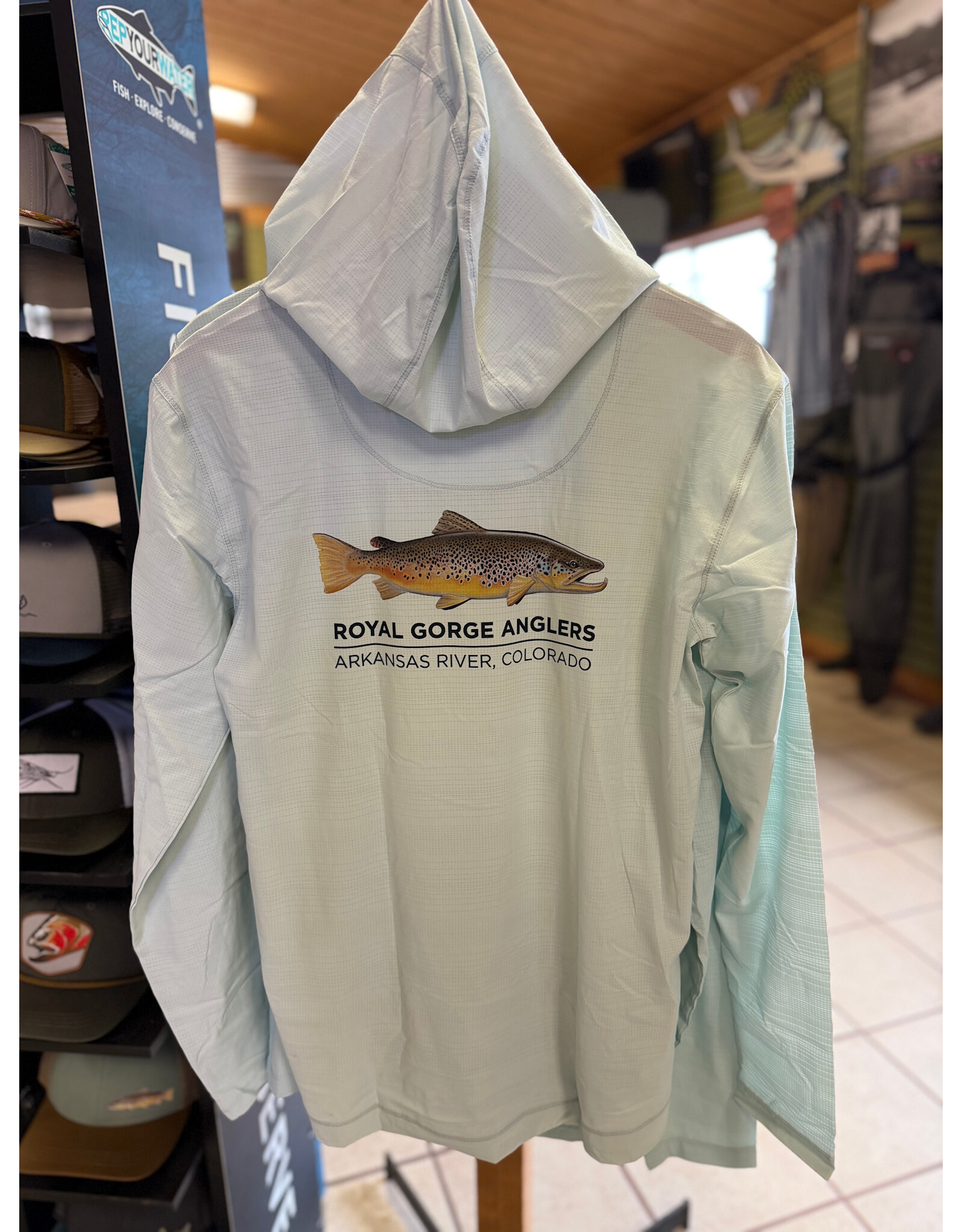 Rep Your Water RGA Brown Trout Flolite Sun Hoody