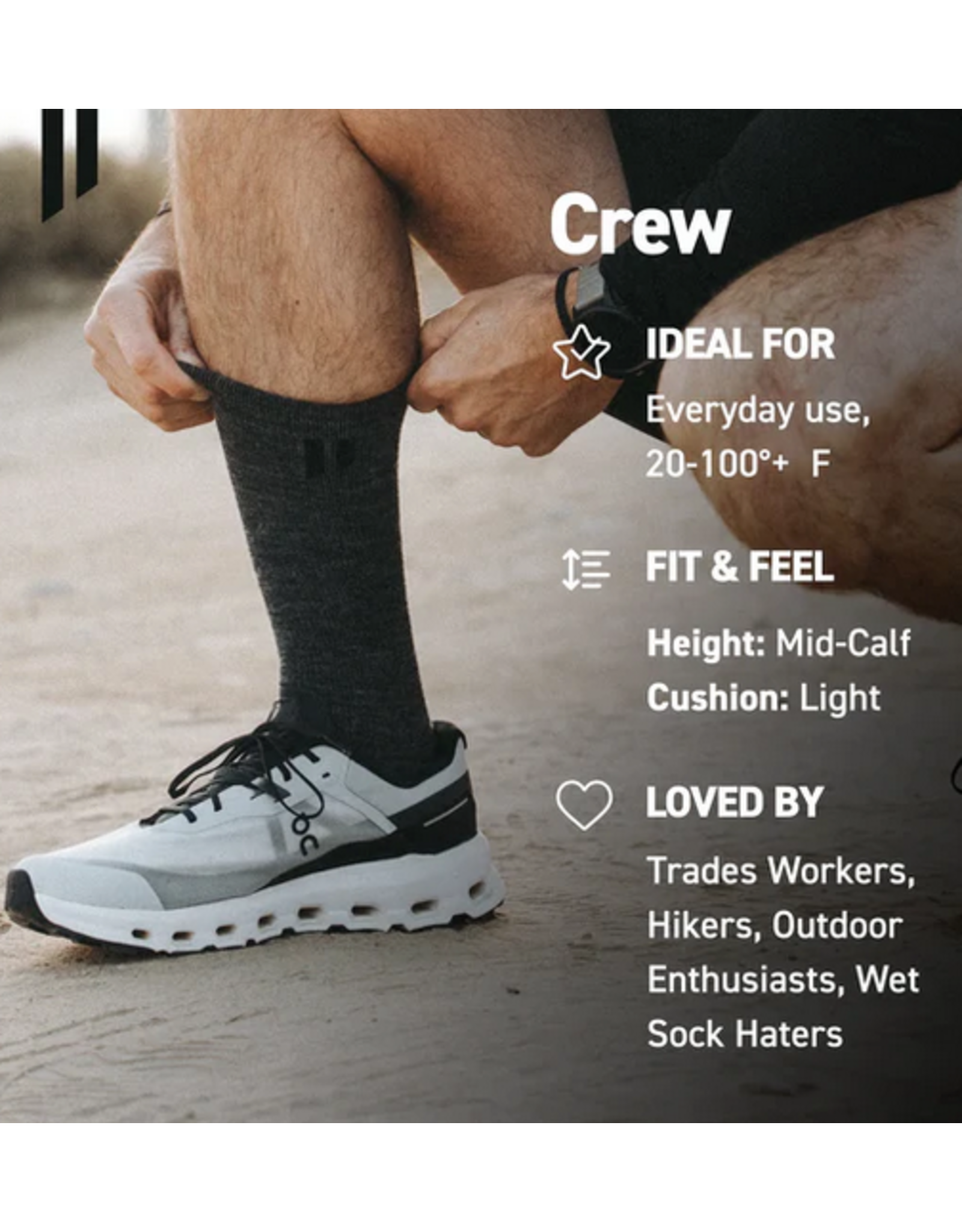 Hollow Hollow Alpaca Crew Socks