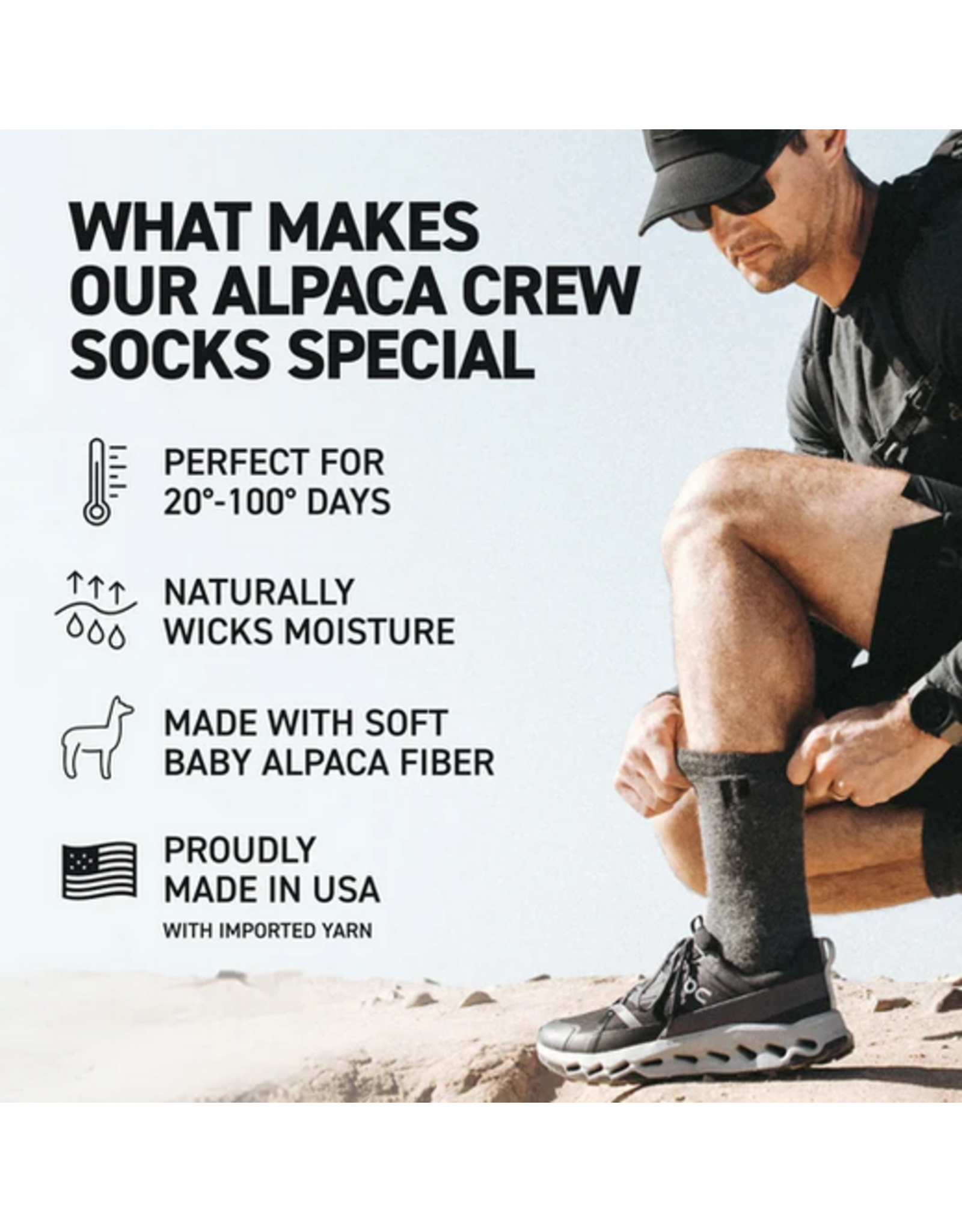 Hollow Hollow Alpaca Crew Socks