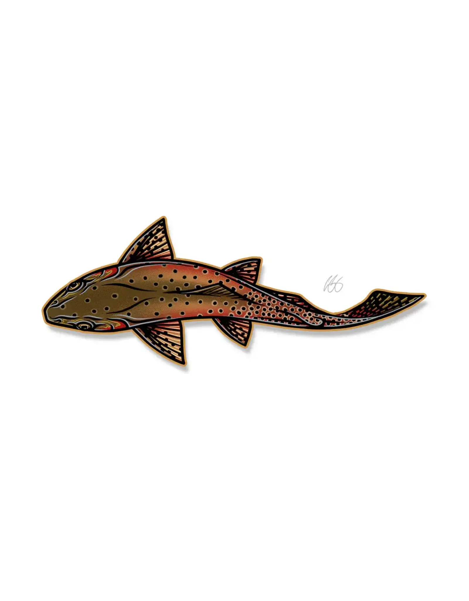 Casey Underwood Casey Underwood Swimming Trout Decal