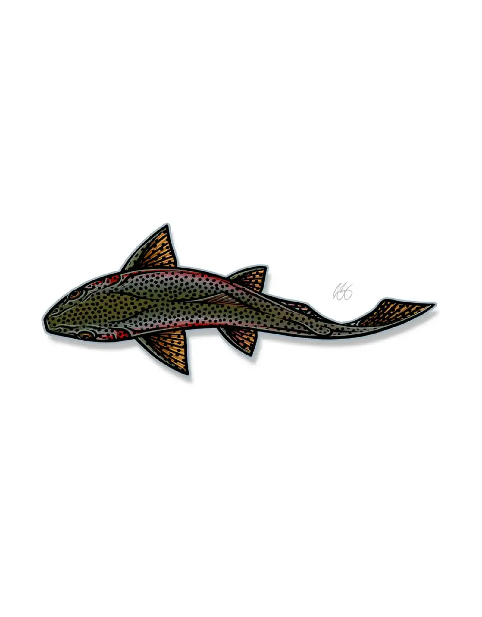 Casey Underwood Casey Underwood Swimming Trout Decal