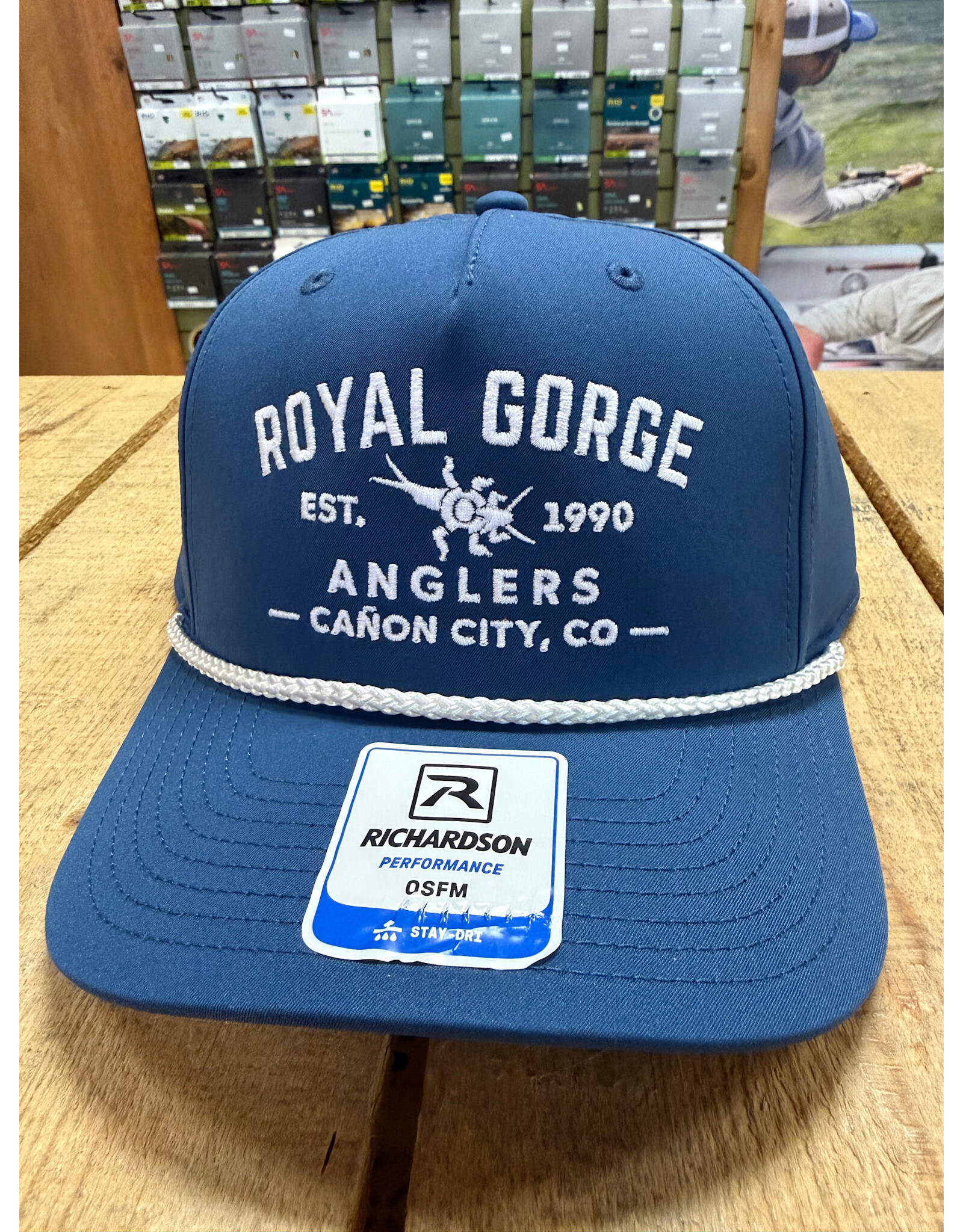 Richardson RGA Heritage Hat (Blue w/ White Rope)