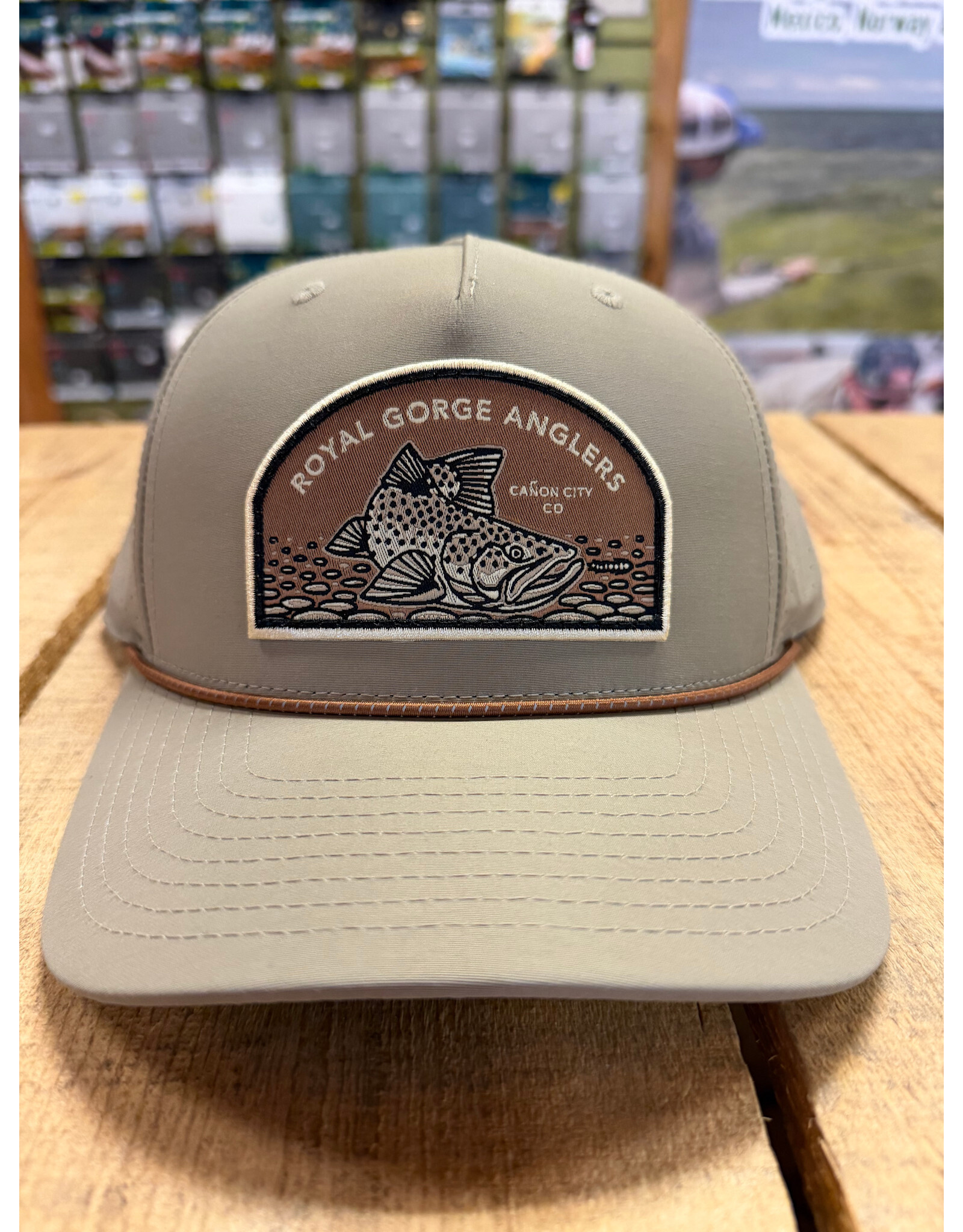 Richardson RGA Browntown Performance Trucker (Trenchcoat/ Russet Grey)