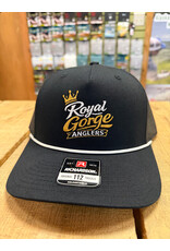 Richardson RGA Crown Trucker (Black w/ White Rope)