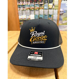 Richardson RGA Crown Trucker (Black w/ White Rope)