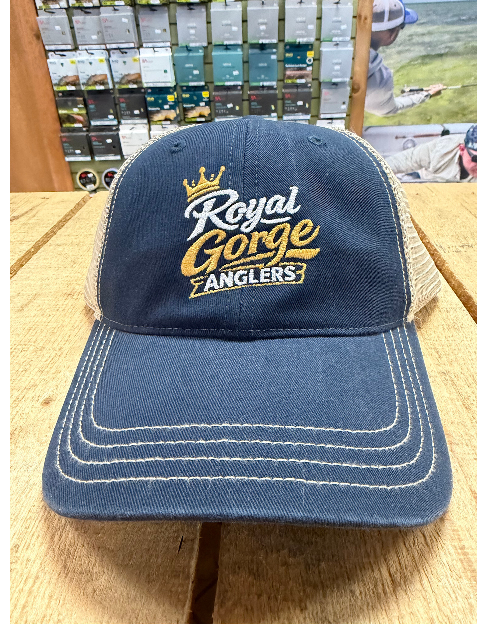 Richardson RGA Crown Trucker (Washed Navy/ Khaki)