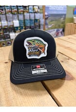 Richardson RGA BrownBow Trucker (Black/ Vegas Gold)