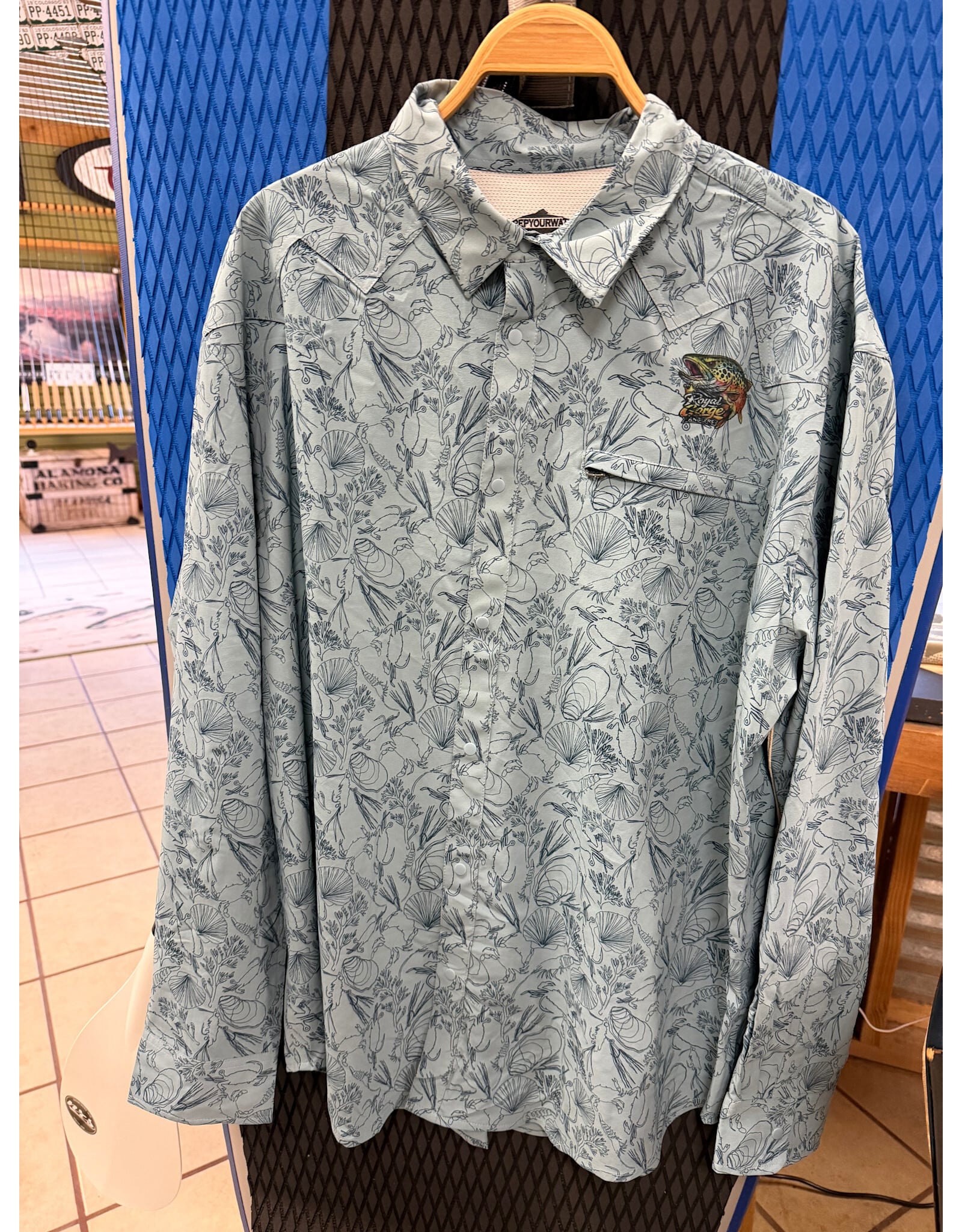 Rep Your Water RGA Logo Rep Your Water Wellfleet Buttondown Shirt
