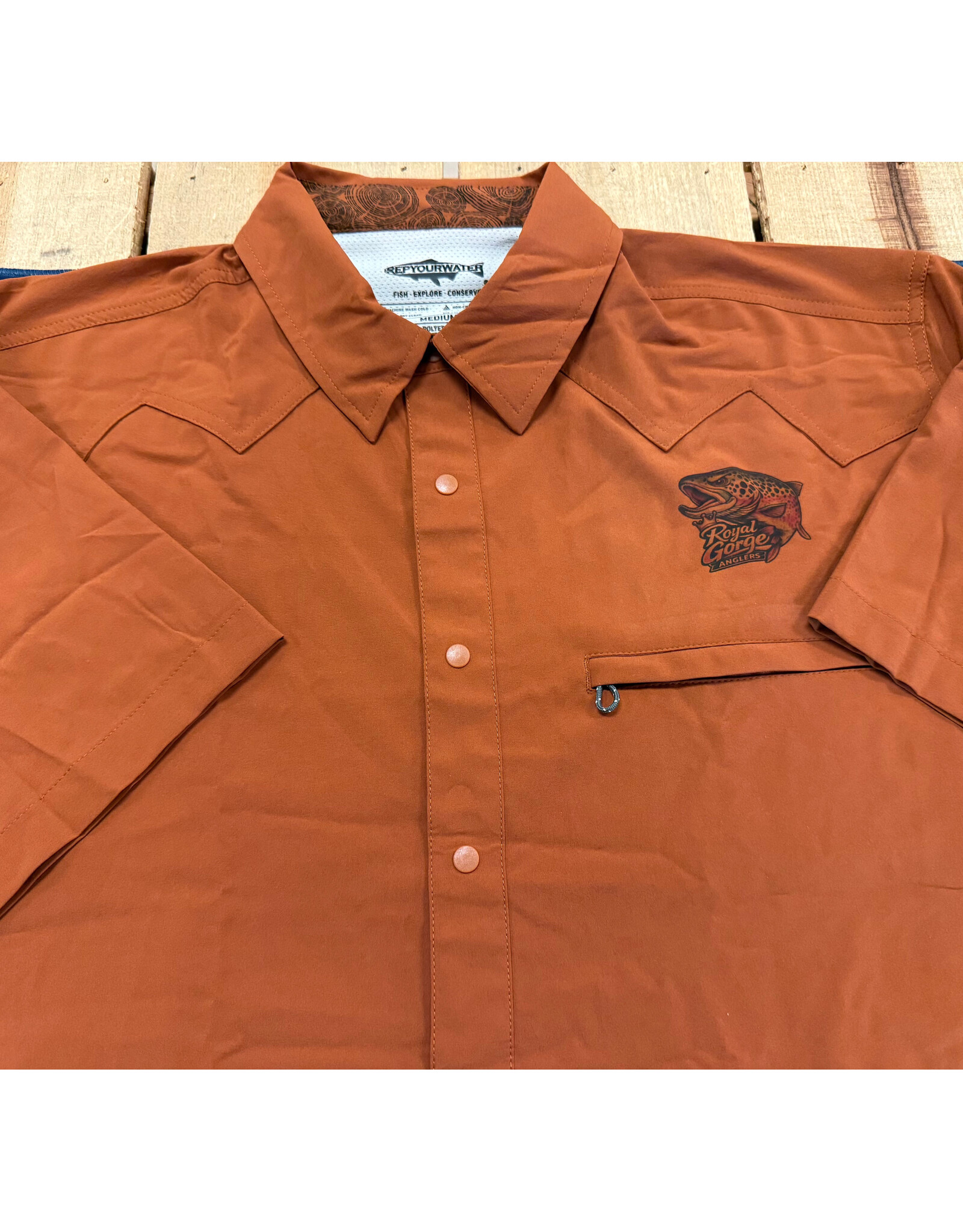 Rep Your Water Deschutes Short Sleeve Button Up