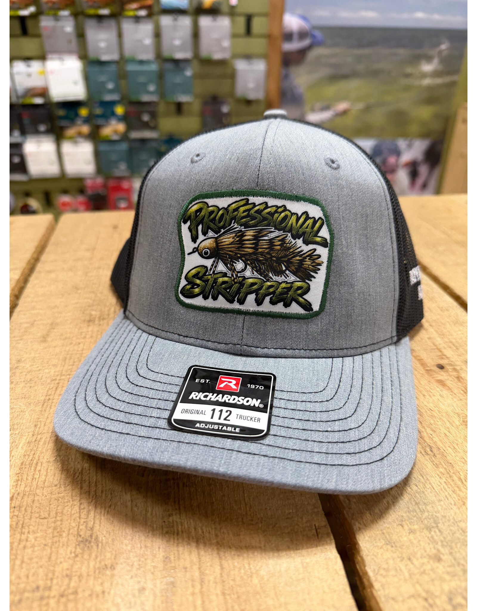 Richardson RGA "Professional Stripper" Trucker Hat (Heather Grey/ Black)