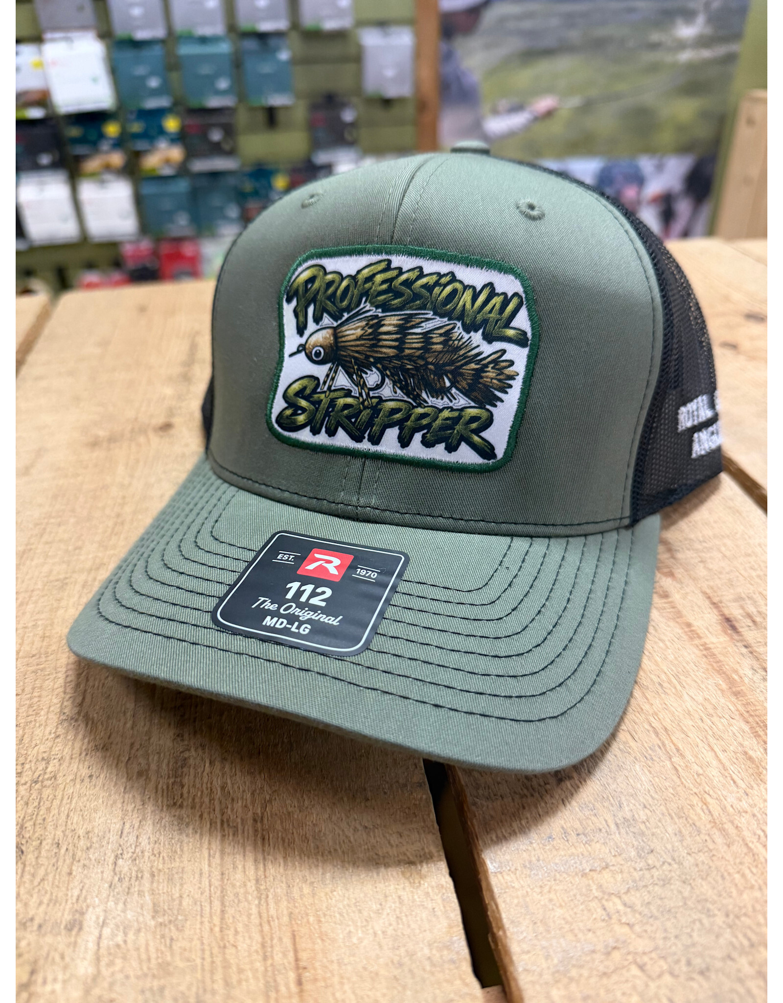 Richardson RGA "Professional Stripper" Trucker Hat (Loden/ Black)