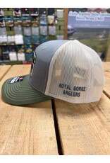 Richardson RGA "Professional Stripper" Trucker Hat (Heather Grey/ Birch/ Army Olive)
