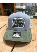 Richardson RGA "Professional Stripper" Trucker Hat (Heather Grey/ Birch/ Army Olive)