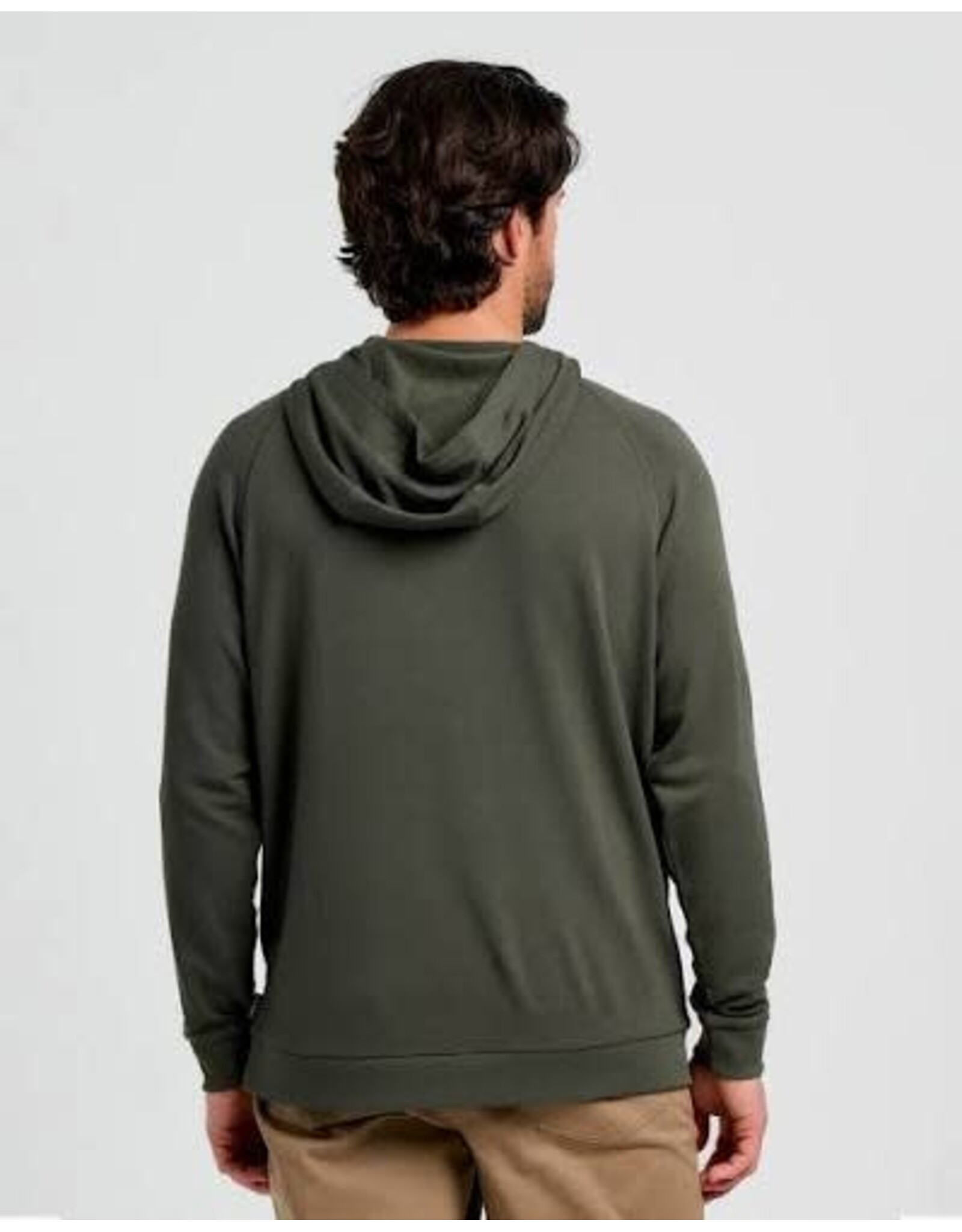 Free Fly Men's Bamboo Lightweight Fleece Hoodie (Dark Forest) Size L