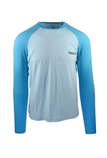 Skinny Water Culture Skinny Water Culture Clearwater Raglan LS Shirt (Ice Blue) Size L