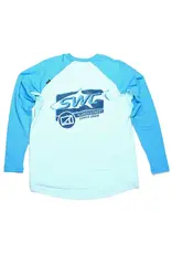 Skinny Water Culture Skinny Water Culture Clearwater Raglan LS Shirt (Ice Blue) Size L