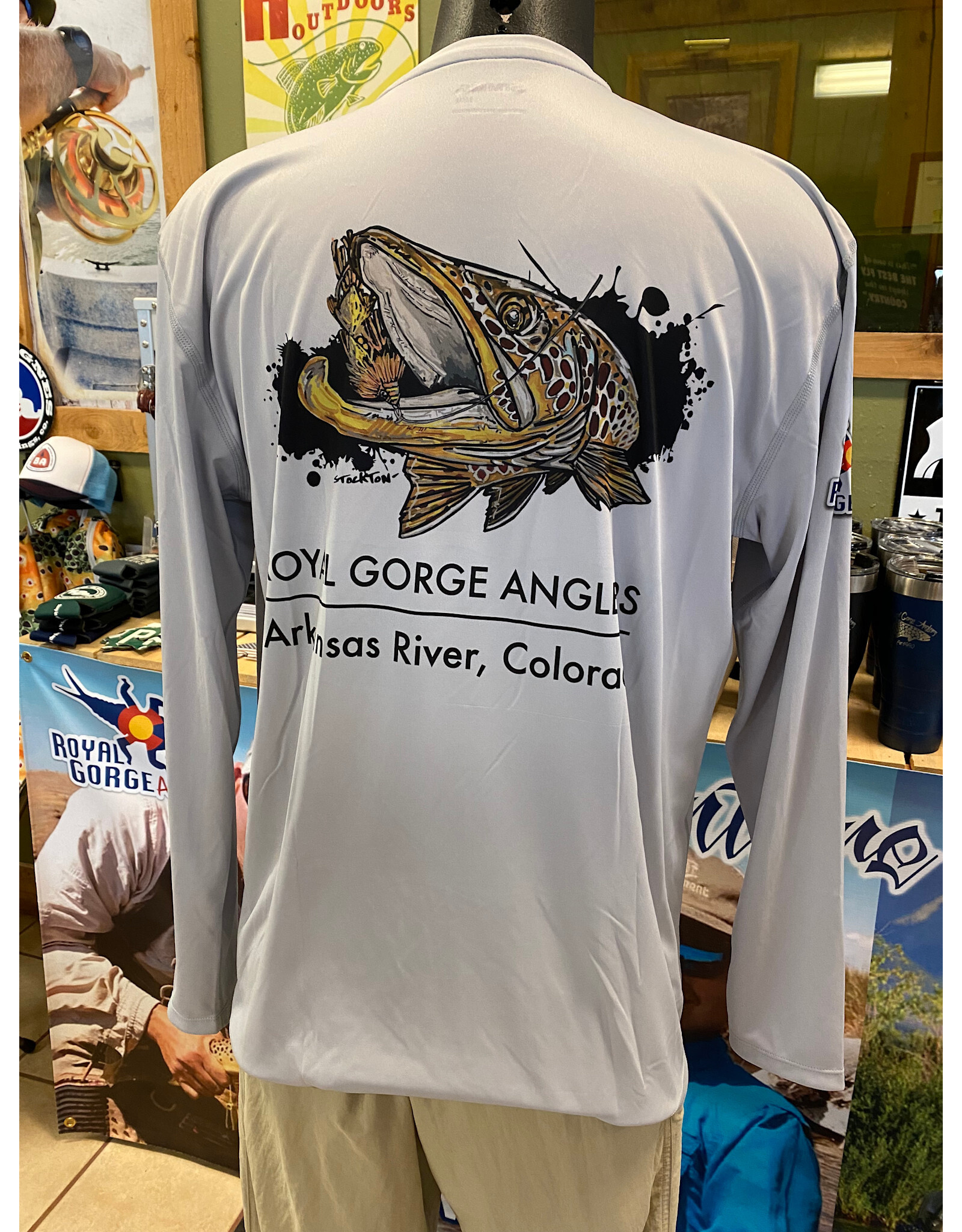 Simms RGA Logo SIMMS Solartech LS Tee (Brown Trout)
