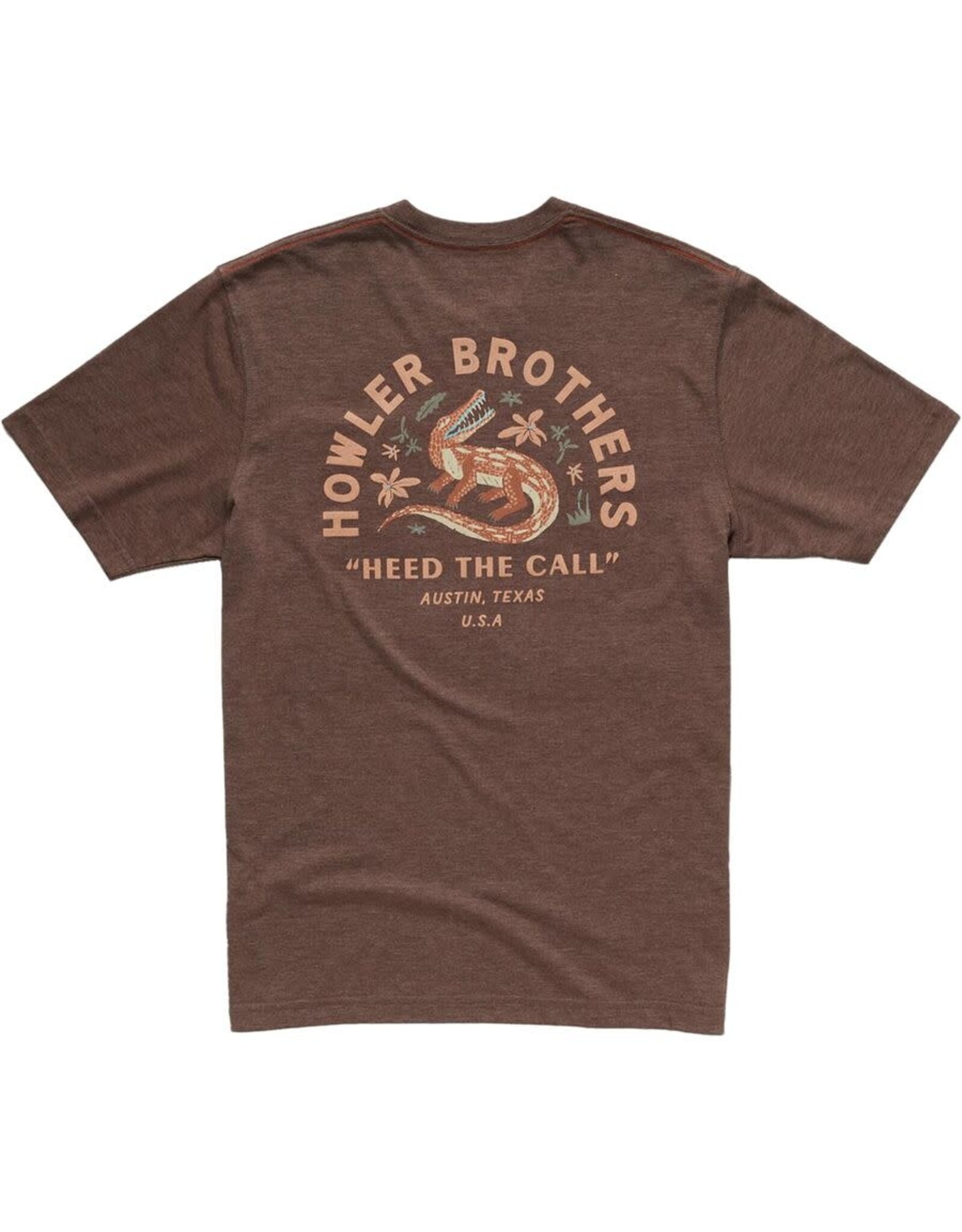 Howler Lazy Gator Tee Shirt Espresso
