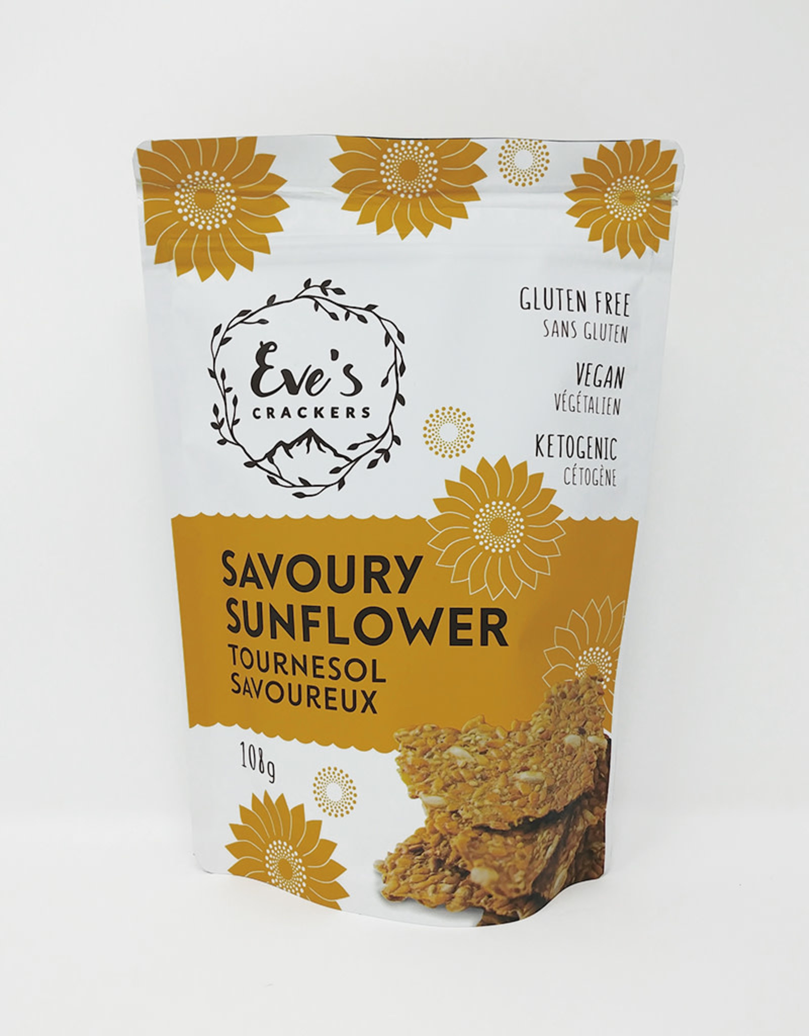 Eve's Cracker Eve's Cracker - Craquelins Keto, Tournesol Savoureux (108g)