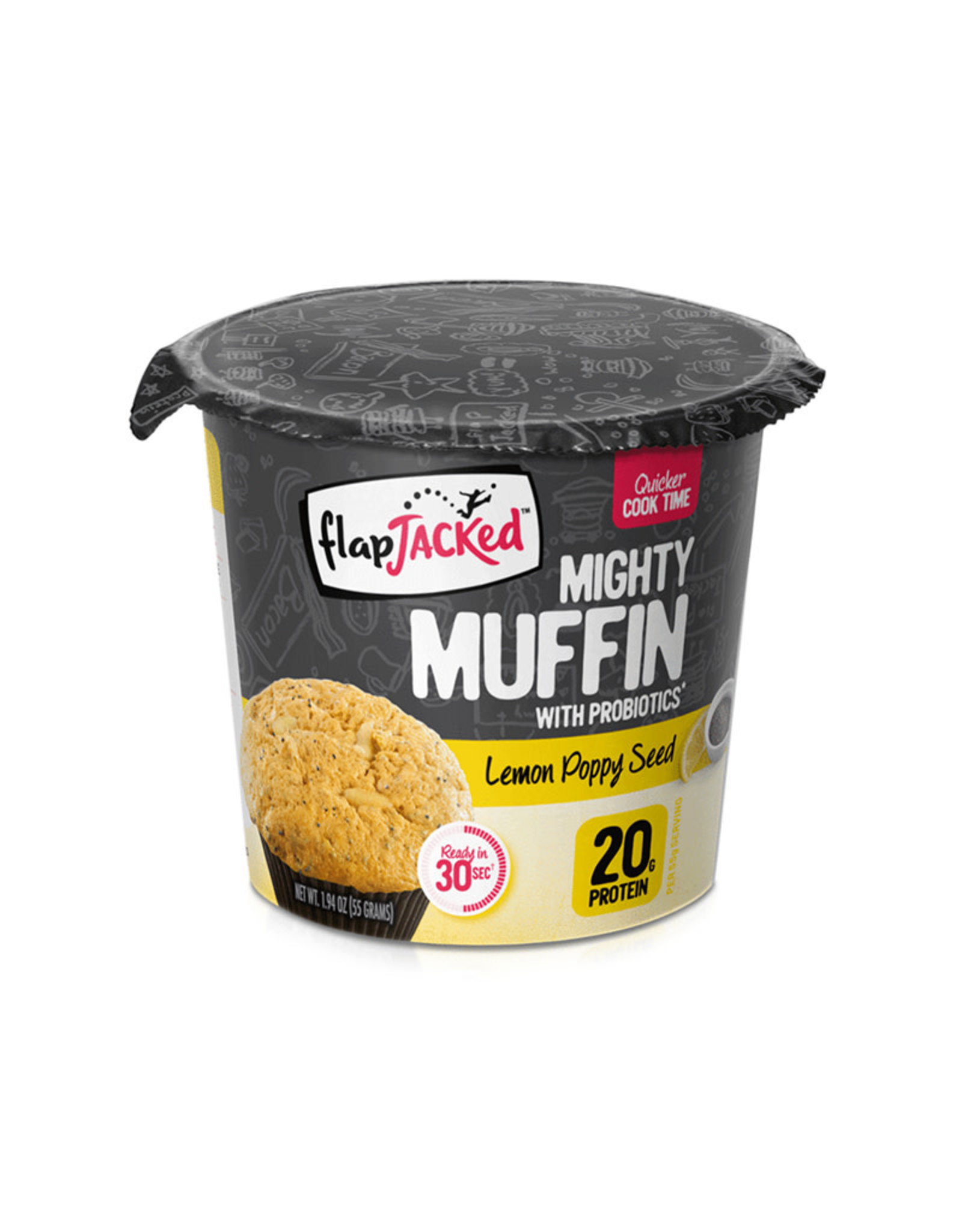 Flapjacked Flapjacked - Mighty Muffins, Graine de Pavot Citron (1.94oz)