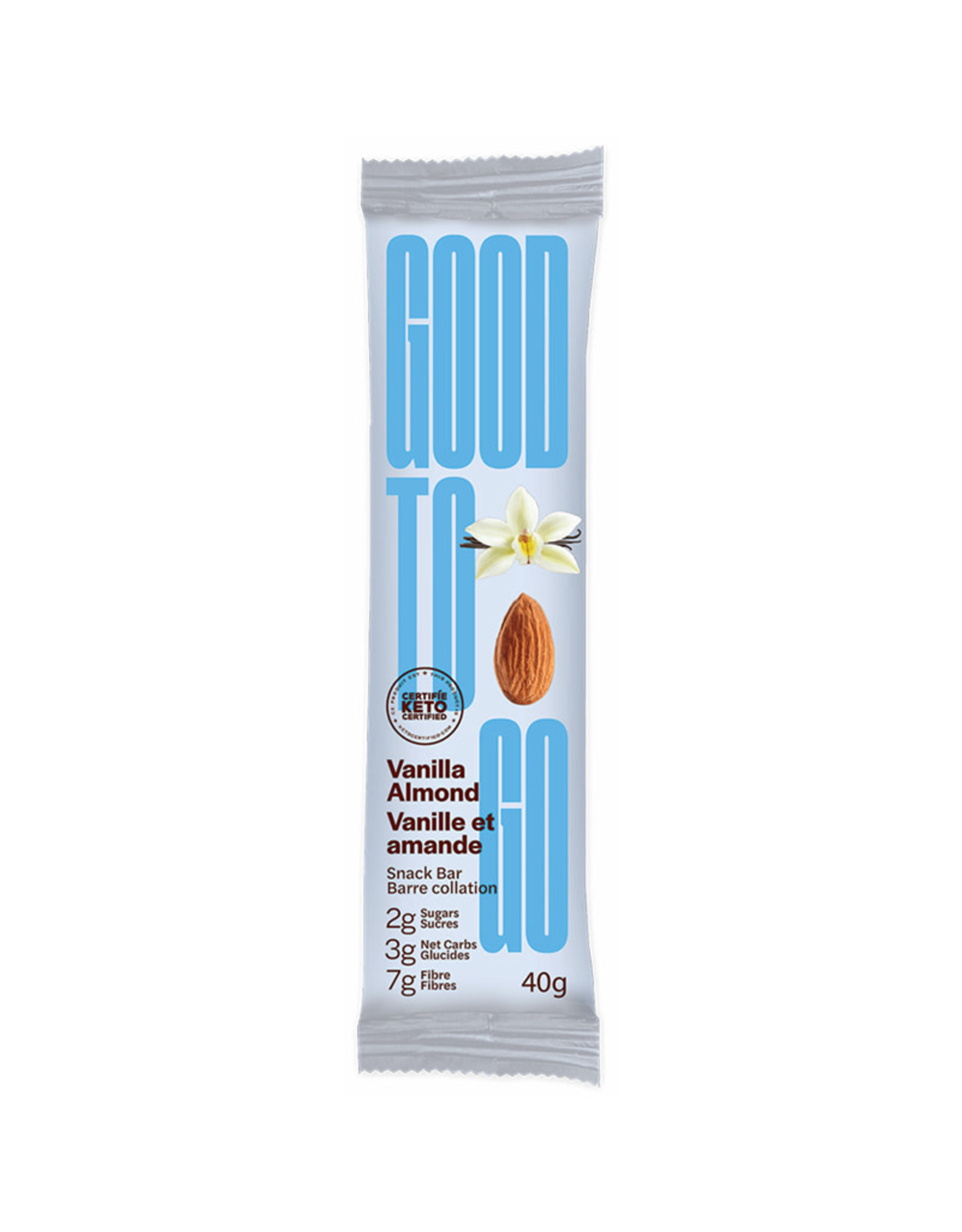 Good To Go Good To Go - Barre Collation Keto, Amande Vanille (40g)