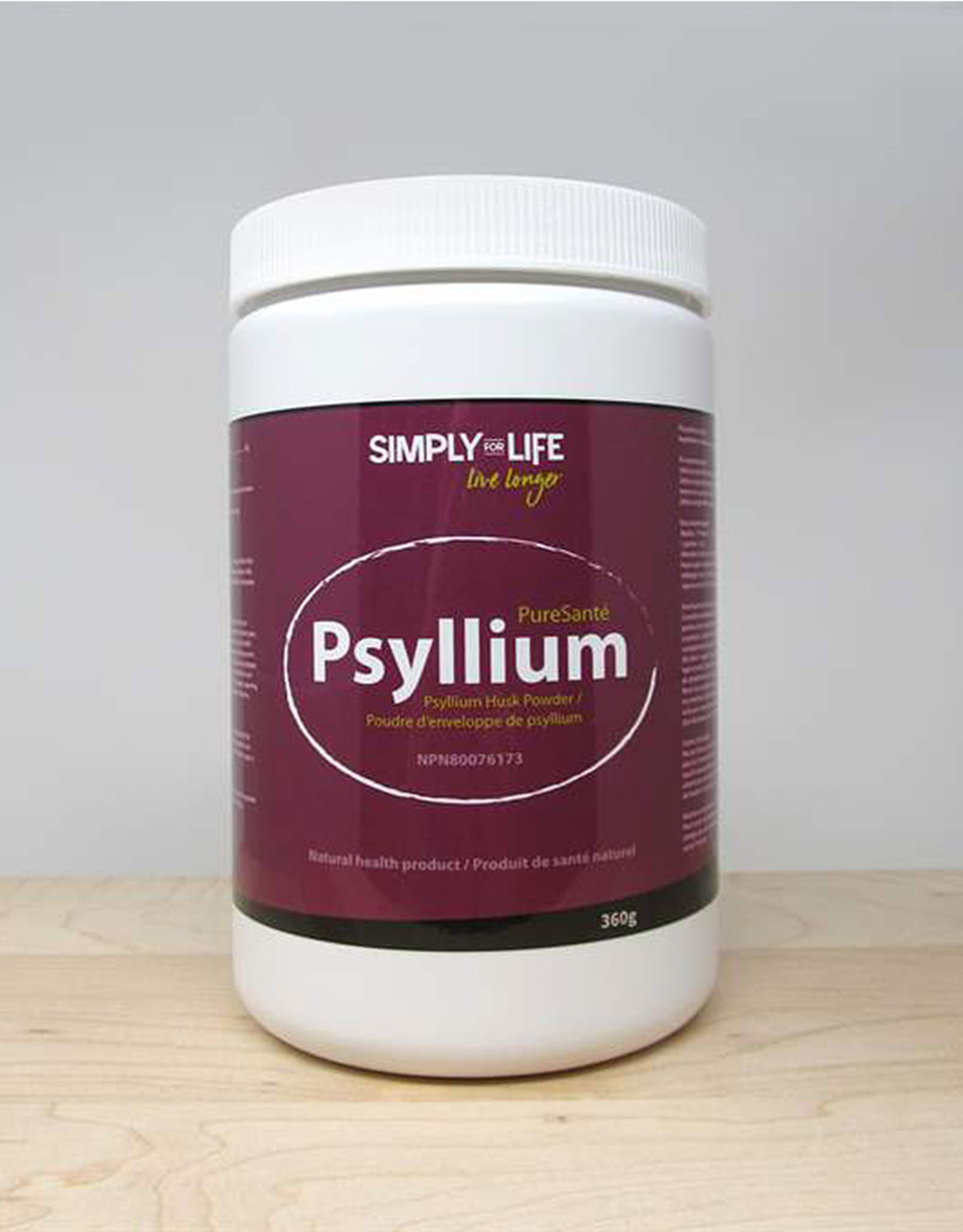 Simply For Life Simply For Life - Poudre de Psyllium, Nature (360g)