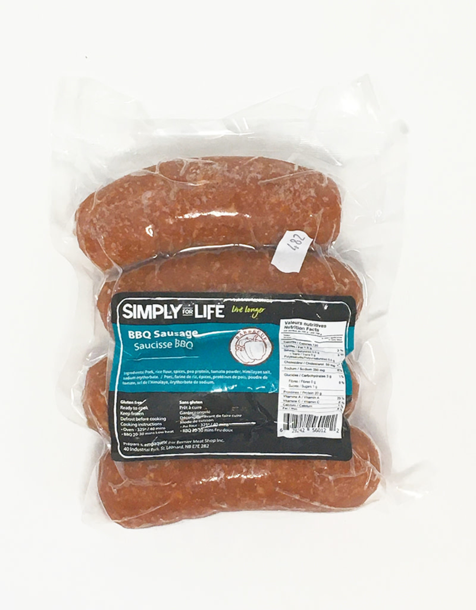 Simply For Life Simply For Life - Saucisses de Porc, BBQ (400g)