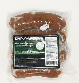 Simply For Life Simply For Life - Saucisses de Porc, Fines Herbes (400g)