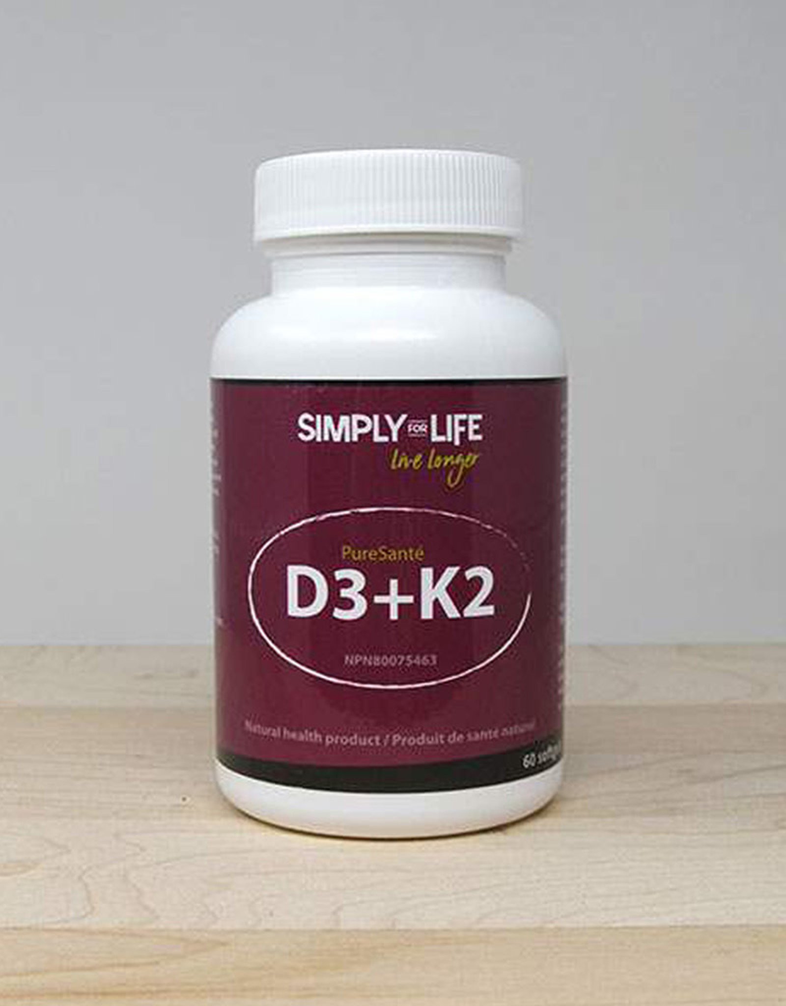 Simply For Life Simply For Life - Vitamine D3 + K2 (60cap)