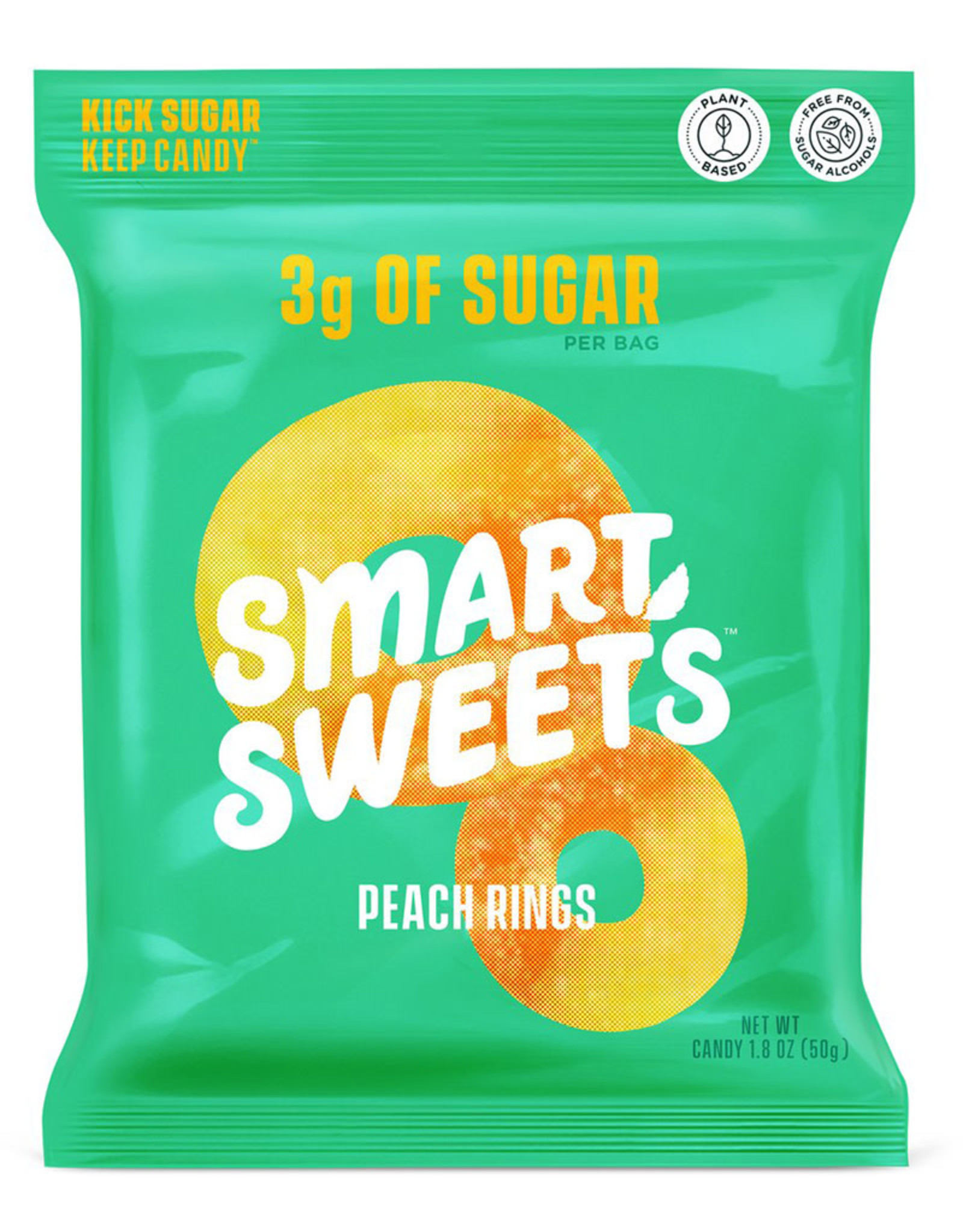 Smart Sweets Smart Sweets - Jujubes, Anneaux de Pêche (50g)