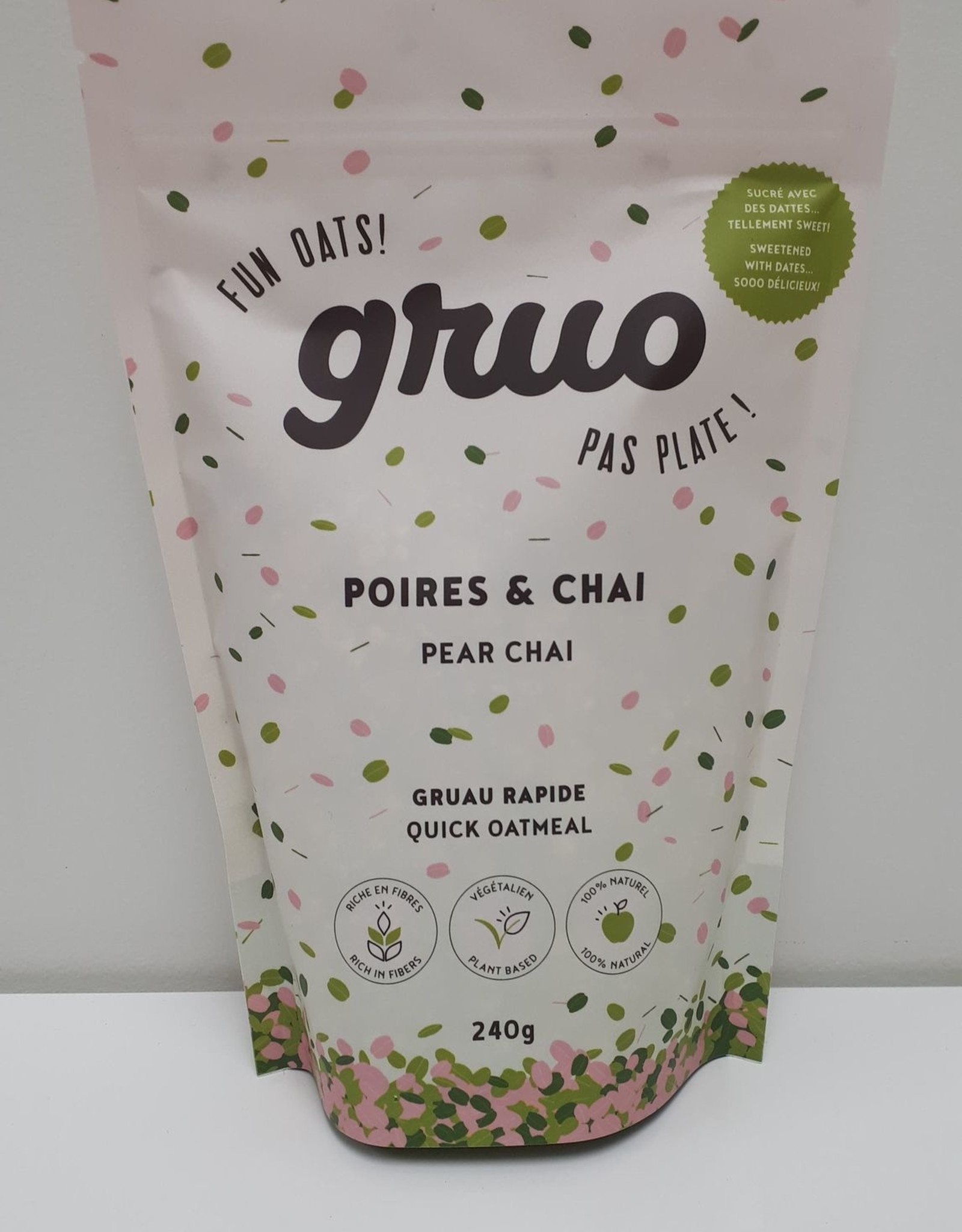 Gruo Gruo - Gruau, Poires & Chai (240g)