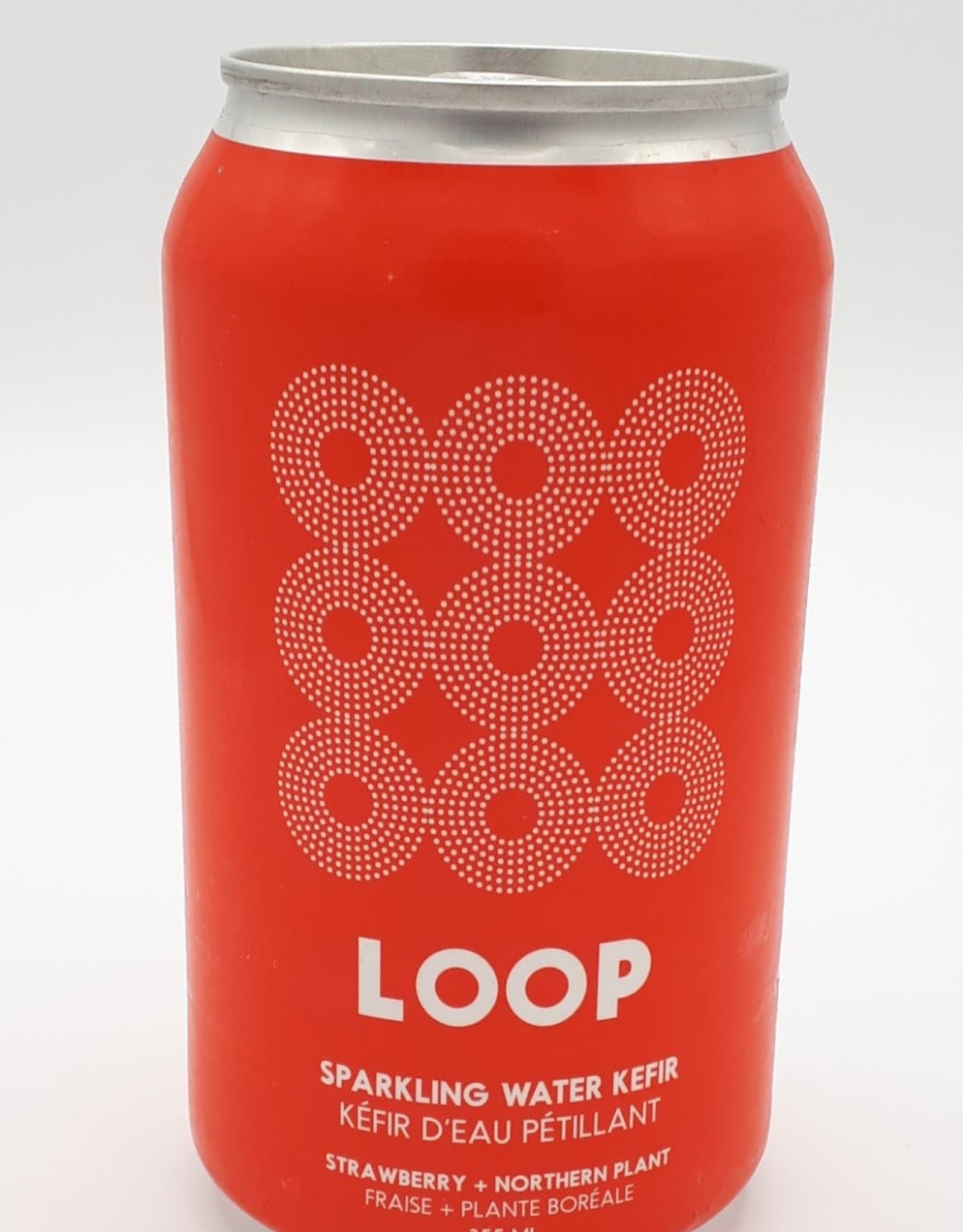 Loop Loop - Kéfir d'Eau, Fraise et Plantes Boréales (355ml)