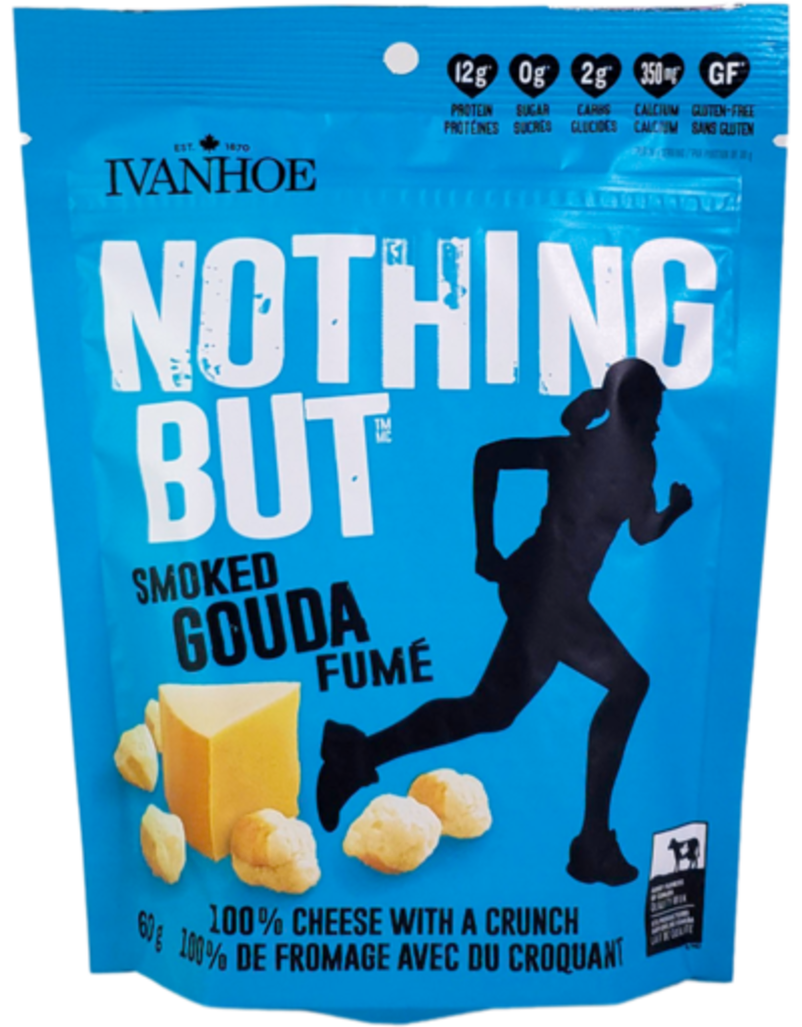 Ivanhoe Ivanhoe - Collation Croquante de Fromage, Gouda Fumé (60g)