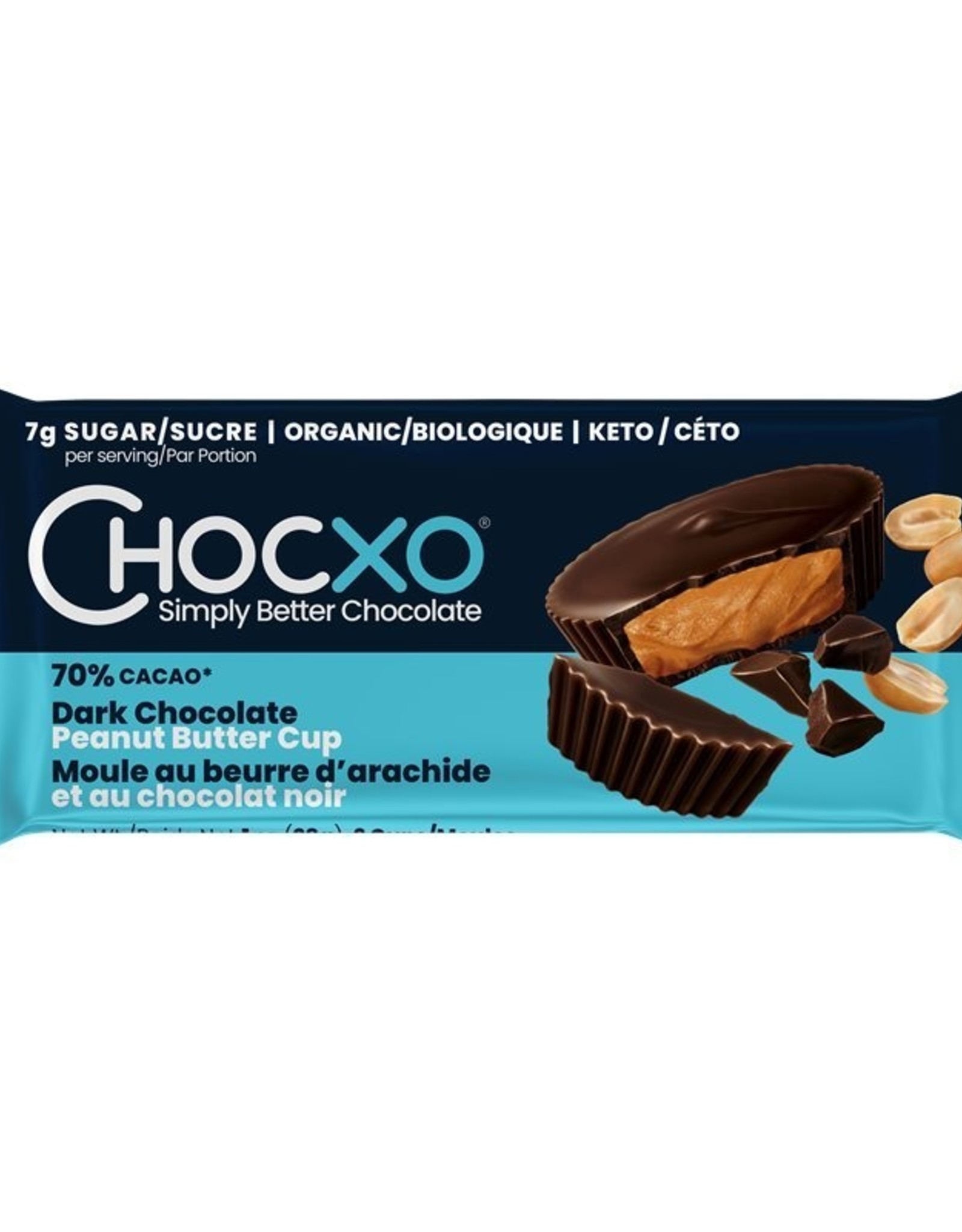ChocXO ChocXO - Moules Style Reese, Au Beurre d'Arachide et au Chocolat Noir (98g)