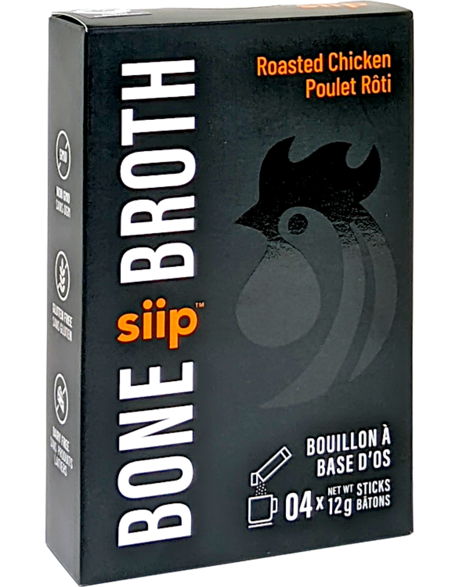 Siip bone broth Siip Bone Broth - Bouillon d'Os de Poulet Instant, Régulier (4schts)