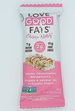 Love Good Fats Love Good Fats - Barre Collation Moelleux, Chocolat Blanc et Fraise (40g)